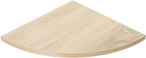 Полка ДСП угловая радиусная 300x300 мм дуб сонома 