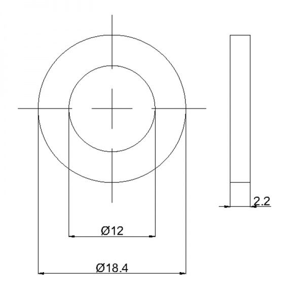 Прокладка Rubineta 1/2 (паронитовая) 632052