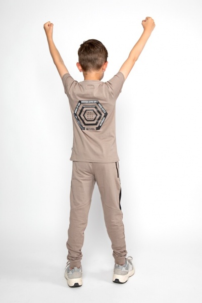 Футболка для мальчиков NWM р.158 темно-песочный T46191-1 