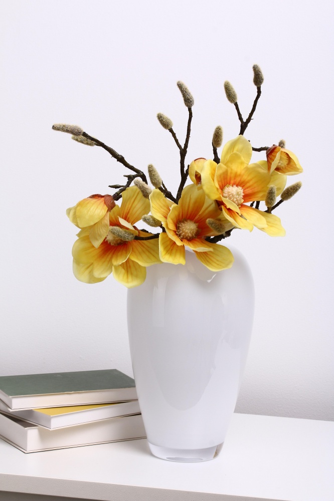 Ваза стеклянная Wrzesniak Glassworks Balloon 30 см белый 17-9293A