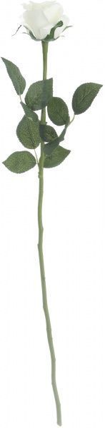Цветок искусственный Роза натуральная кремовый