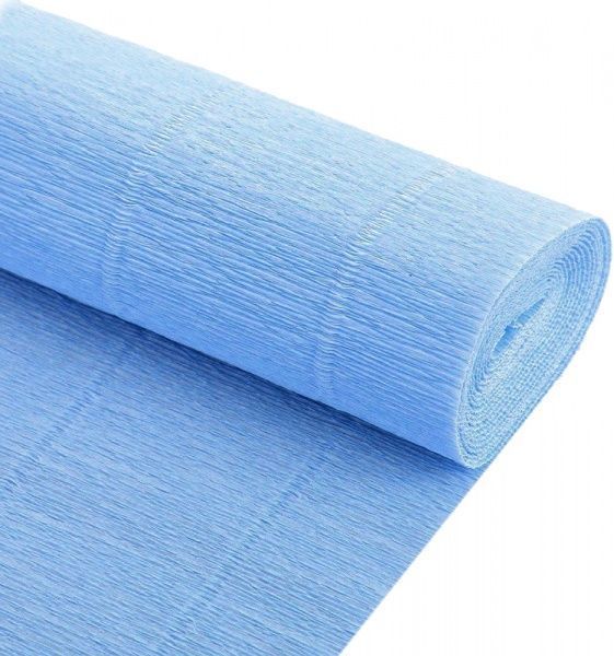 Папір креповий 100%,блакитний 50*200см