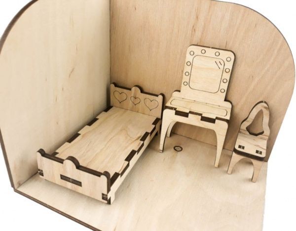 Конструктор дерев'яний Зірка Лялькова кімната Спальня