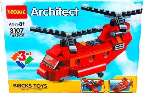 Конструктор Decool Транспорт 3 в 1 3107