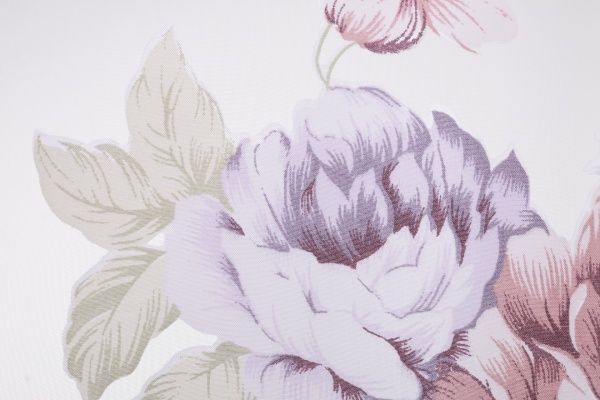 Ткань тюлевая Декостиль w260 10282/2 фиолетовый с принтом 