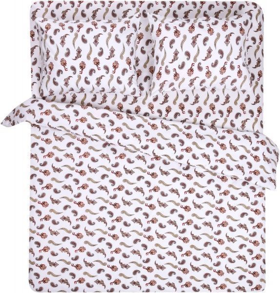 Комплект постельного белья Бута 1,5 белый с рисунком Rigel 