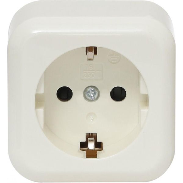 Розетка с заземлением Expert Power без шторок кремовый HSN-SCP.H3A20G1WG-CR