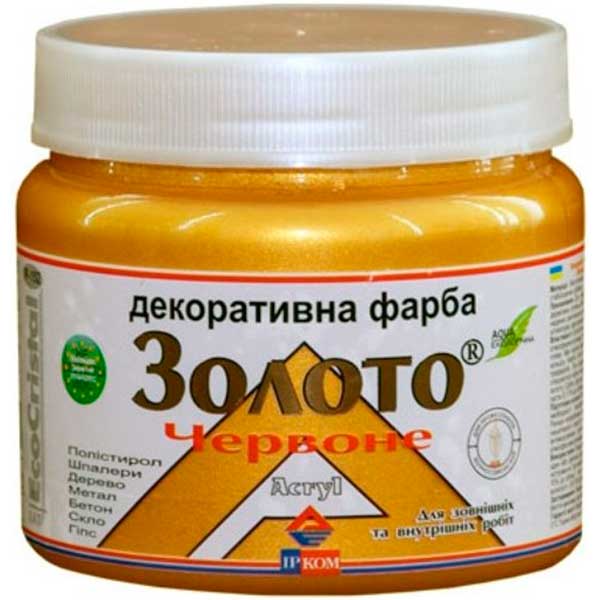 Фарба декоративна акрилова Ircom Decor червоне золото 0,8 л