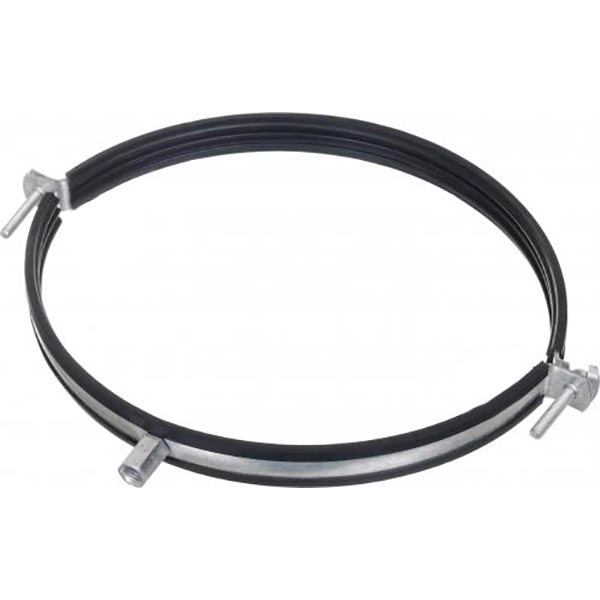 Хомут с резиновой прокладкой М10 225 мм 