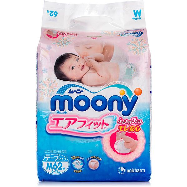 Подгузники Moony M 6-11 кг RS62