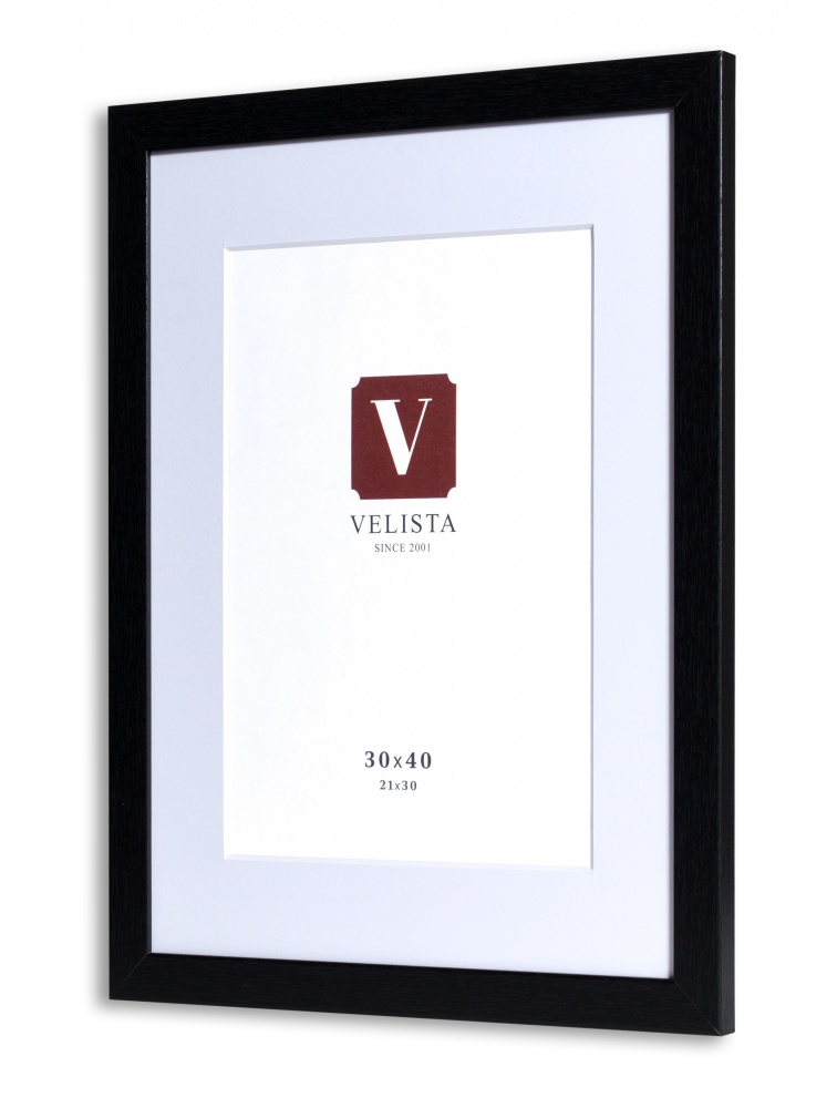 Фоторамка с паспарту Velista 24W-86888-8v 30х40/21х30 см черный