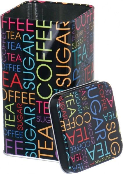 Банка с крышкой Coffee Black 8x8x14 см