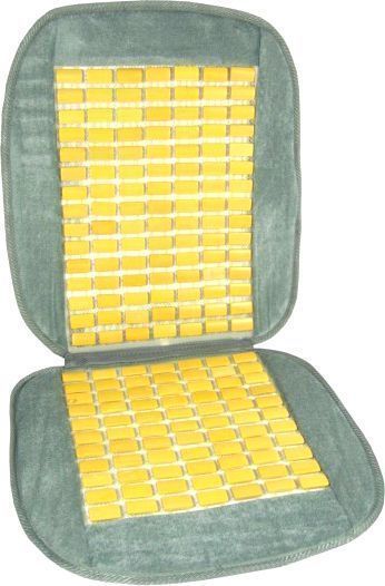 Накидка на сидіння велюрова з бамбуковими вставками CarCommerce сірий