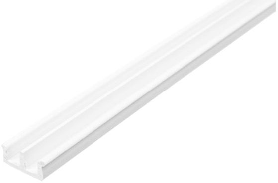 Профіль для скла Ш-подібний низький 5x20x2500 мм білий