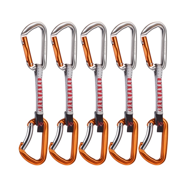 Відтяжка MAMMUT Wall Key Lock Express Set 5 шт. р.OS 2040-01721-31170 сірий із помаранчевим