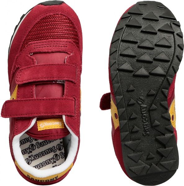 Кроссовки Saucony JAZZ ORIGINAL VINTAGE HL SK262123 р.US 11,5 бордовый с желтым