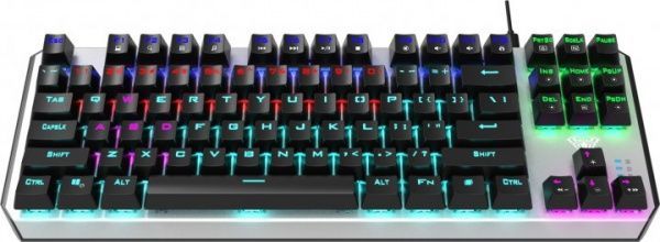 Клавиатура игровая Aula Aegis Mechanical Keyboard EN/RU Blue switch (6948391240282) white