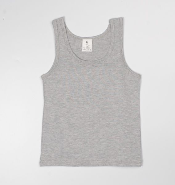 Майка дитяча для хлопчика Роза 210414 р.104 сірий меланж 