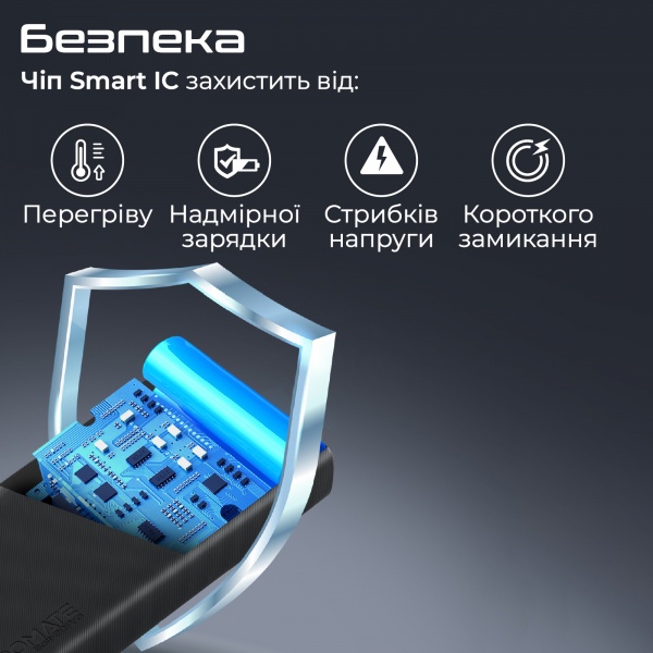 Универсальная мобильная батарея Promate 20000 mAh black (bolt-20pro.black) 