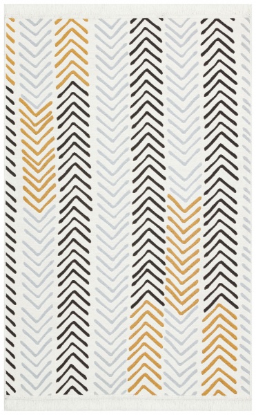 Килим Ekohali Arya AR 19 White Black 160x230 см двосторонній 