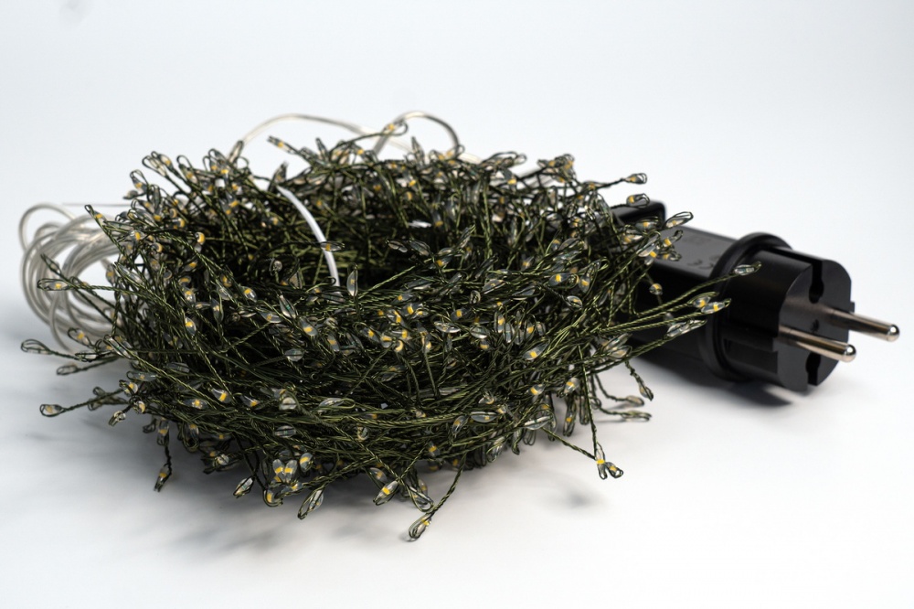 Гирлянда светодиодная гирлянда-нить, 10 м, 900 л 900 ламп 10 м (721190)