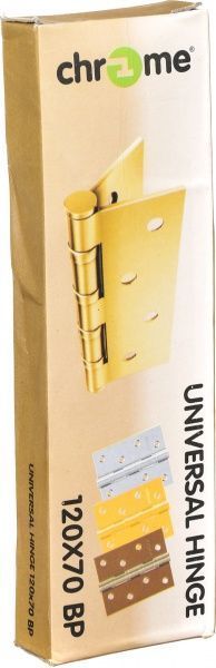 Петля столярна Chrome 73105 120x35x2.5 мм золотий універсальна 2 шт