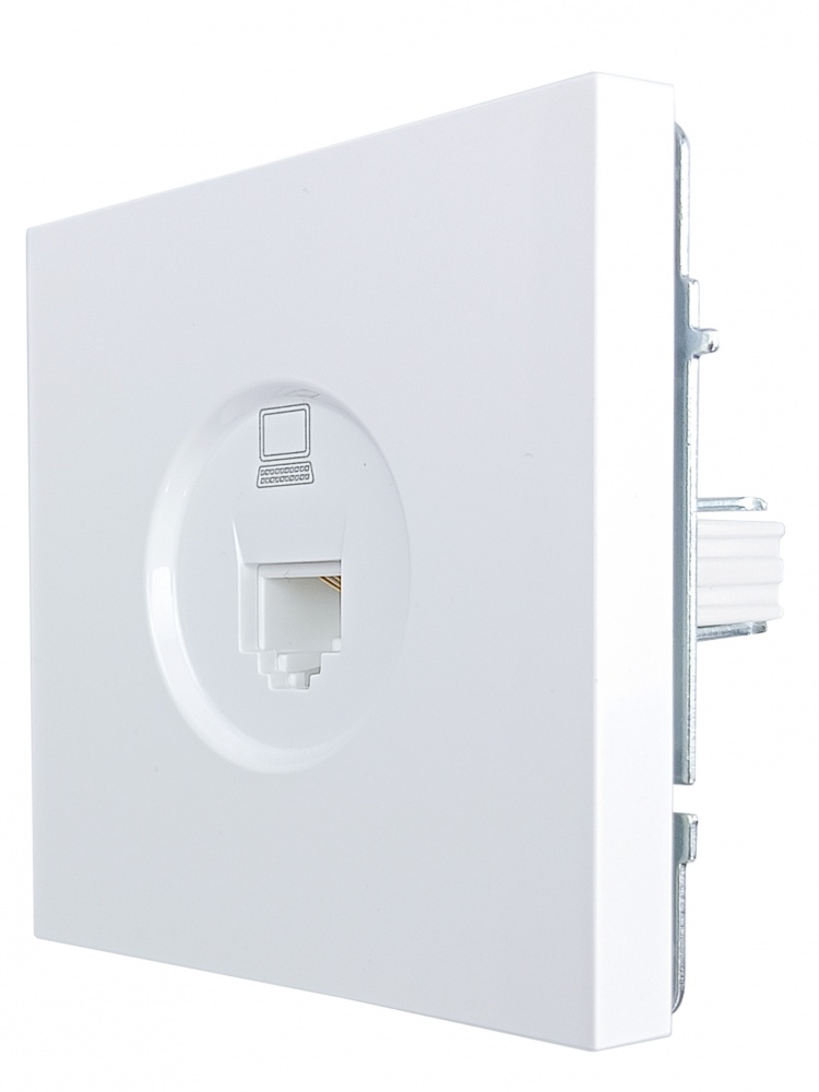 Механизм розетки компьютерная HausMark Juna белый