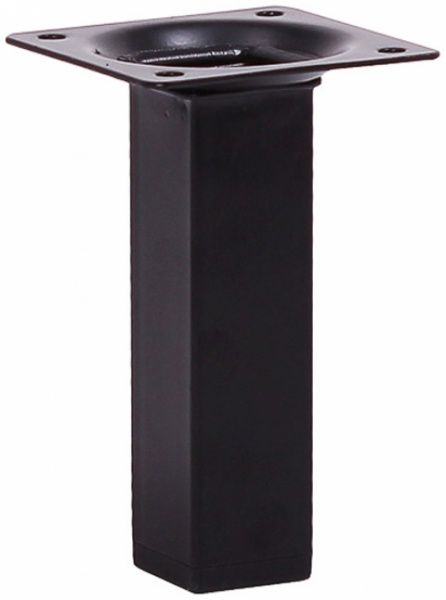 Мебельная ножка Larvij L61S10BL25 квадратна 25х25х100 мм черная 