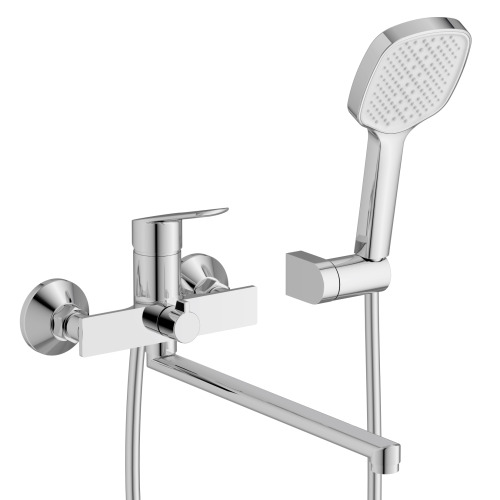 Змішувач для ванни Imprese LESNA L-вилив 400 мм, хром