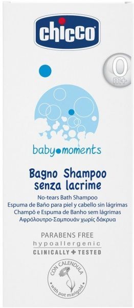 Шампунь-пена Chicco Baby Moments Без слез 200 мл