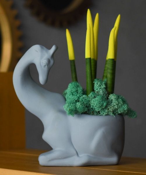 Кашпо Animal Land Жираф сірий Дон Пион