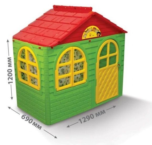 Игровой домик Doloni красно-салатовый 02550/13