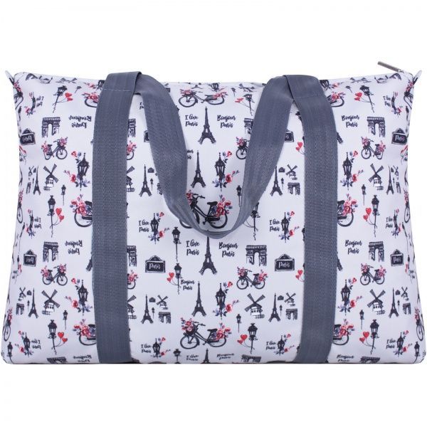 Сумка пляжна Bagland Anita суб.791 (00731664) білий із сірим