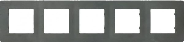 Рамка пятиместная Plank Electrotechnic Classic универсальная базальт PLK1050731