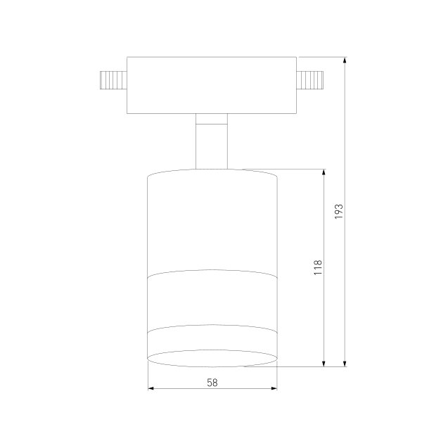 Трековый прожектор Strotskis Avantag LED 6 Вт 4200 К хром/черный LTB27 