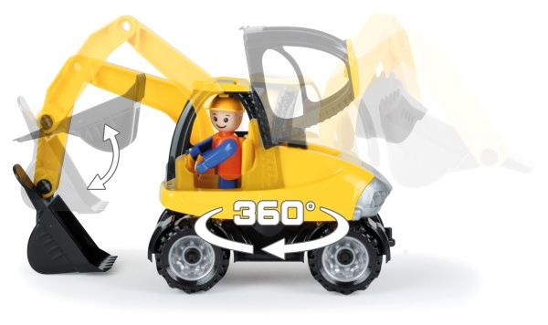 Екскаватор Lena Truckies 25 см з фігуркою водія 1621