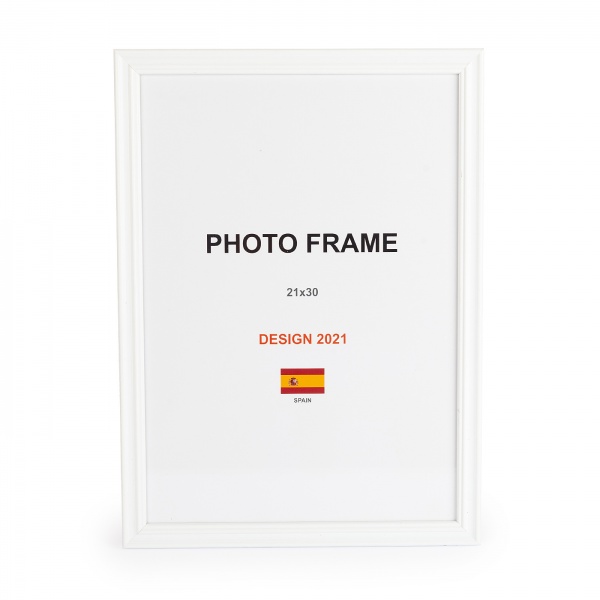Рамка для фото 1 фото 21х30 см белый матовый 