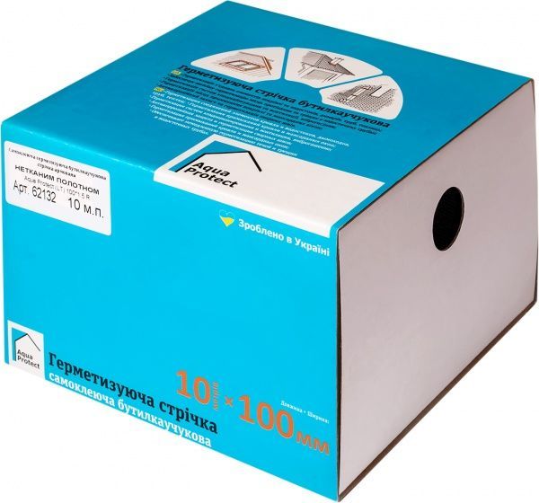 Стрічка герметизуюча Aqua Protect Aqua Protect (LT) неткане полотно 100мм х 10 м.п 100 мм x 10 м