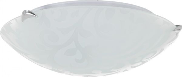 Світильник настінно-стельовий УТ Сяйво НПБ Візерунок 1x60 Вт E27 білий 2512 