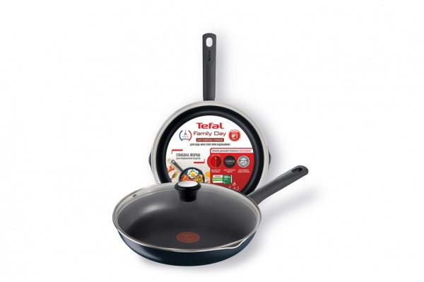 Сковорода з кришкою Family Day 24 см B5660453_SET Tefal