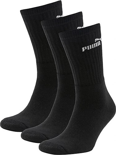 Носки Puma ELEMENTS CREW SOCK 3P BLACK 88329601 р.35-38 черный