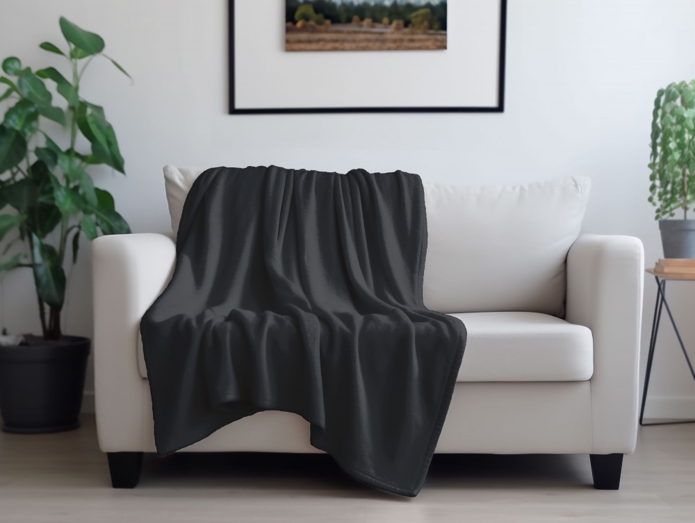 Плед Dark 160x200 см чорний La Nuit