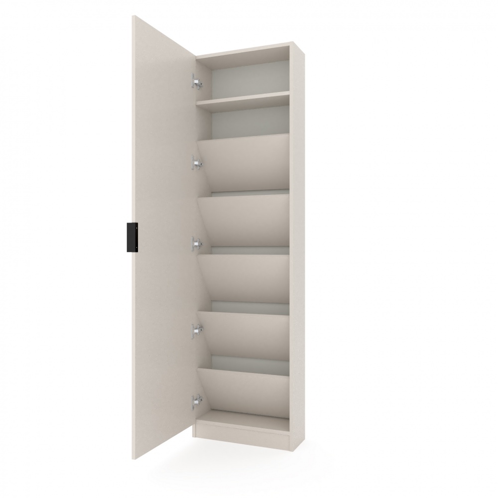 Шкаф под обувь Metkas Home SLIM 500x200x1800 мм кашемир