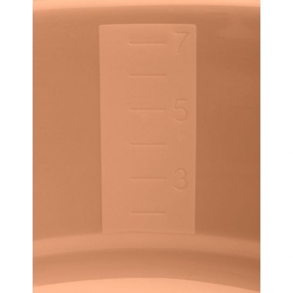 Таз пластиковий Sanja IPPI 40х40х14 см бежевий із міркою 10 л