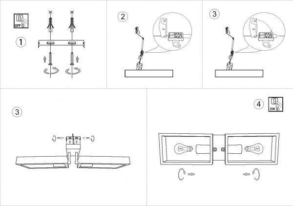 Люстра стельова Геотон НПБ 02-2х60-913 ДС 6422/2 2x60 Вт E27 дерево світле 