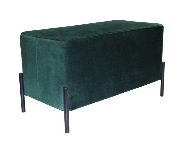 Пуф-скамья Jasmin велюр темно-зеленый 
