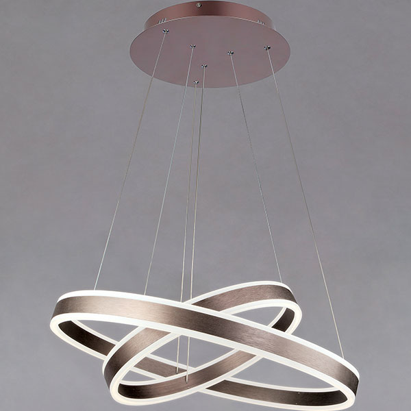 Люстра світлодіодна Strotskis Titan пульт ДК 120 Вт коричневий 415/2