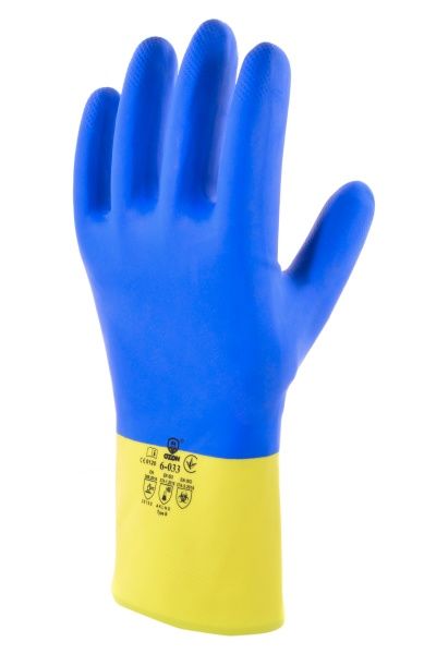 Перчатки Ozon Химик с покрытием латекс M (8) 6-033