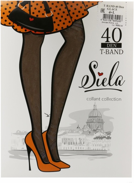 Колготки SIELA T BAND 40 den glase р. 4 бежевый 