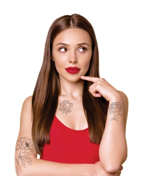 Тату временное TATTon.me Graphic Flowers set